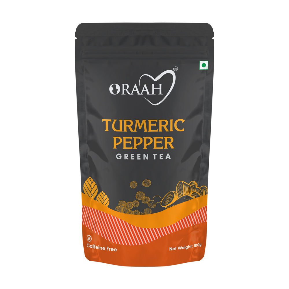 Oraah Turmeric Pepper Green Tea Trendia Foods