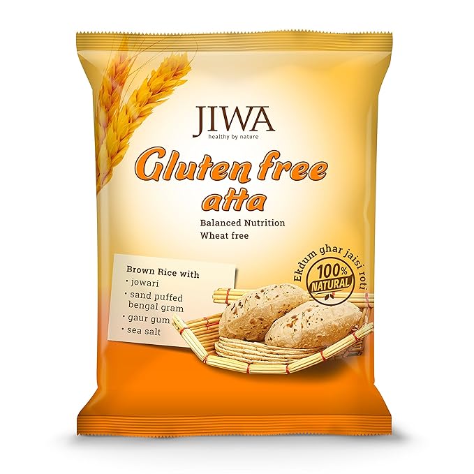 JIWA healthy by nature Gluten Free Multigrain Flour / Atta | Soft Fluffy Rotis | 100% Natural Ingredients and Wheat Free | 5 kg