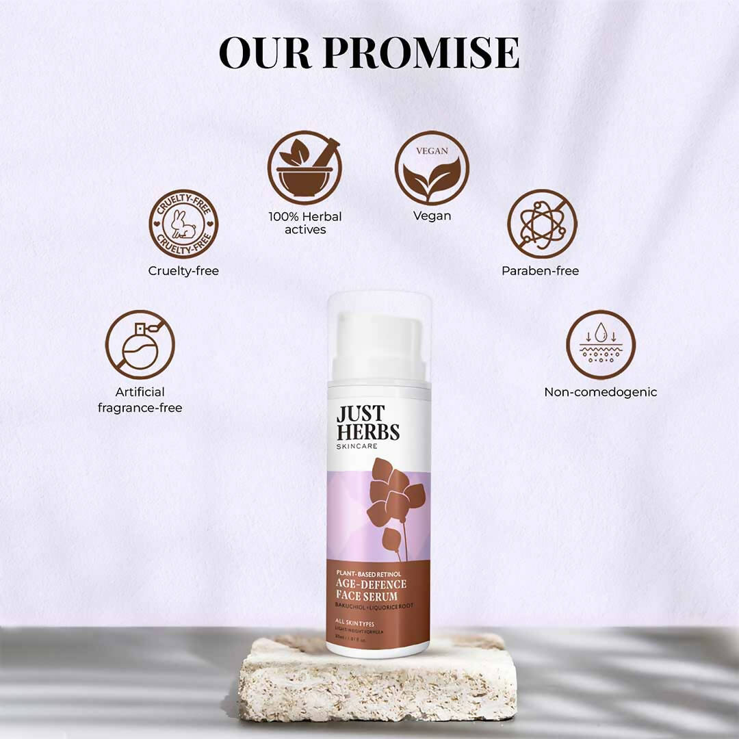 Just Herbs PlantBased Retinol Age Defence Face Serum Trendia Foods