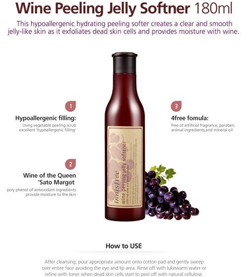 Innisfree Wine Peeling Jelly Softener Trendia Foods