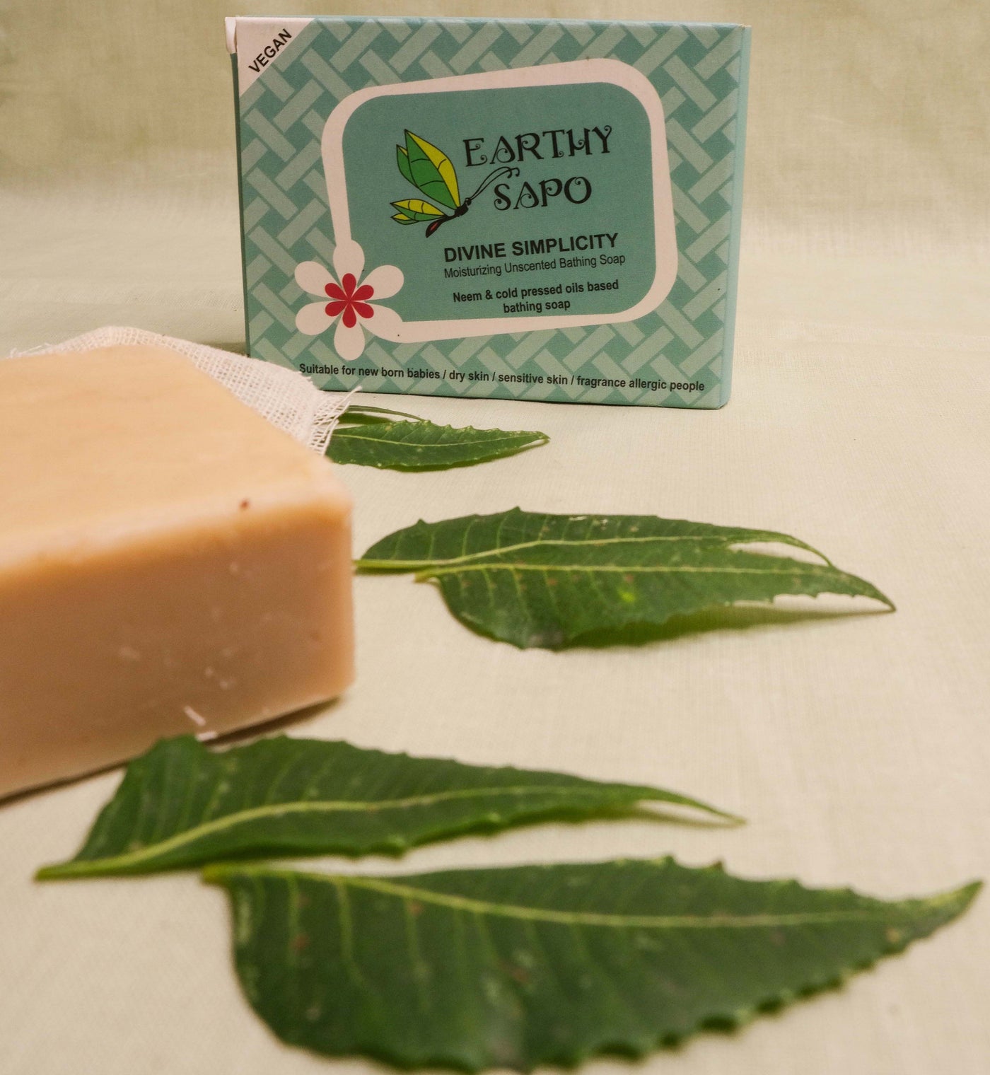 Divine Simplicity Moisturizing Unscented Bathing Soap - Earthy Sapo