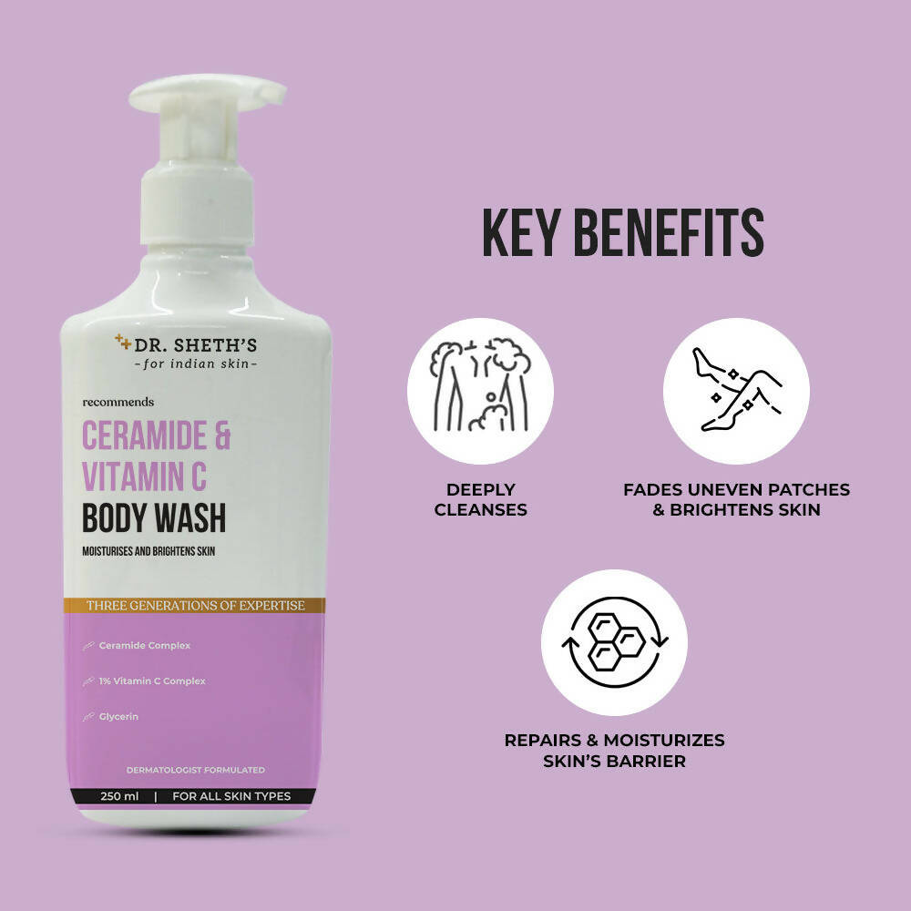 Dr. Sheth'S Ceramide & Vitamin C Body Wash Trendia Foods