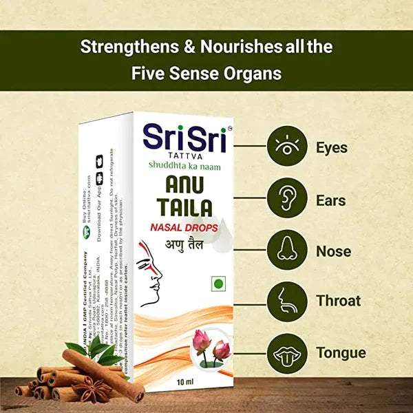 Anu Taila - Nasal drops, 10ml - Sri Sri Tattva