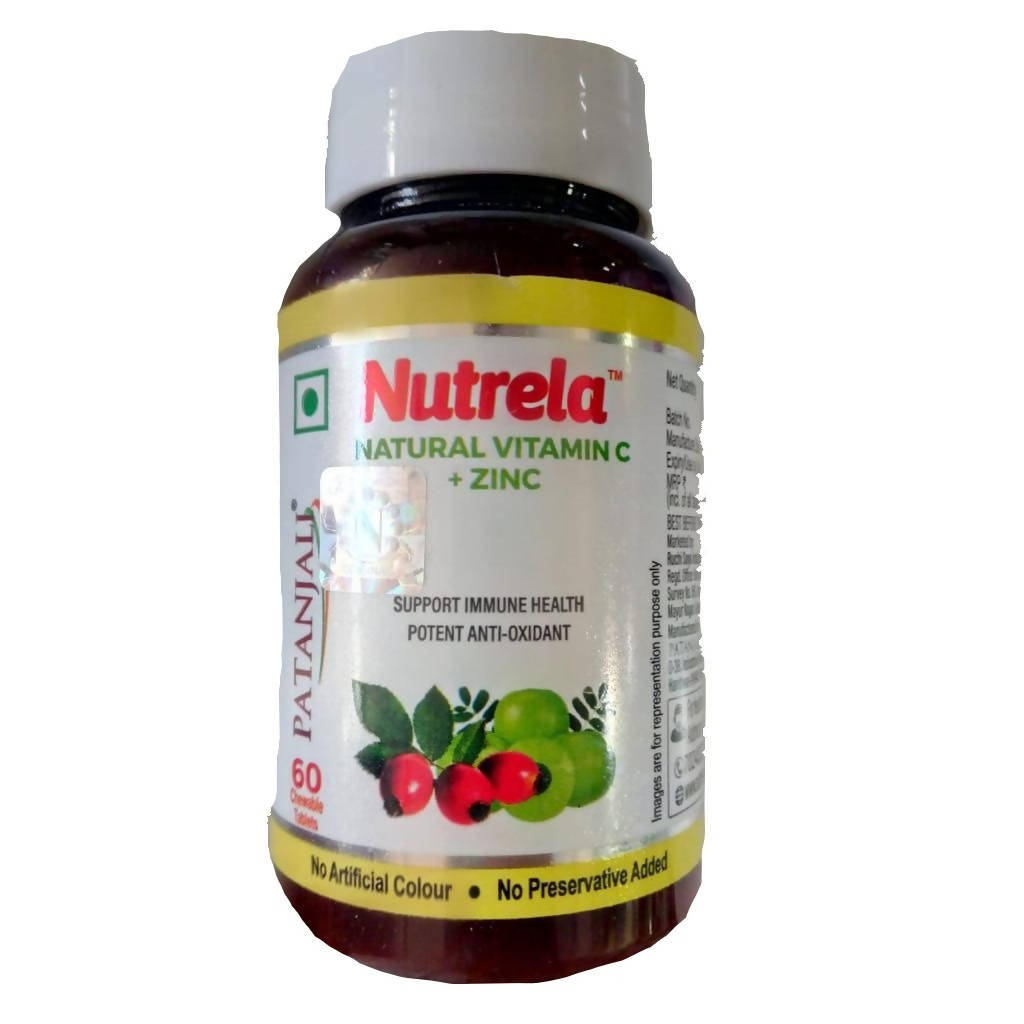 Patanjali Nutrela Natural Vitamin C Plus Zinc Tablets Trendia Foods
