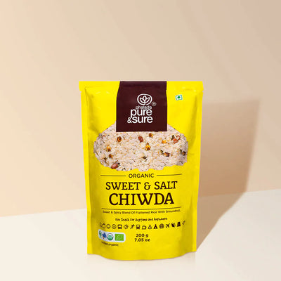 Organic Chiwda Indian Snacks By Pure & Sure