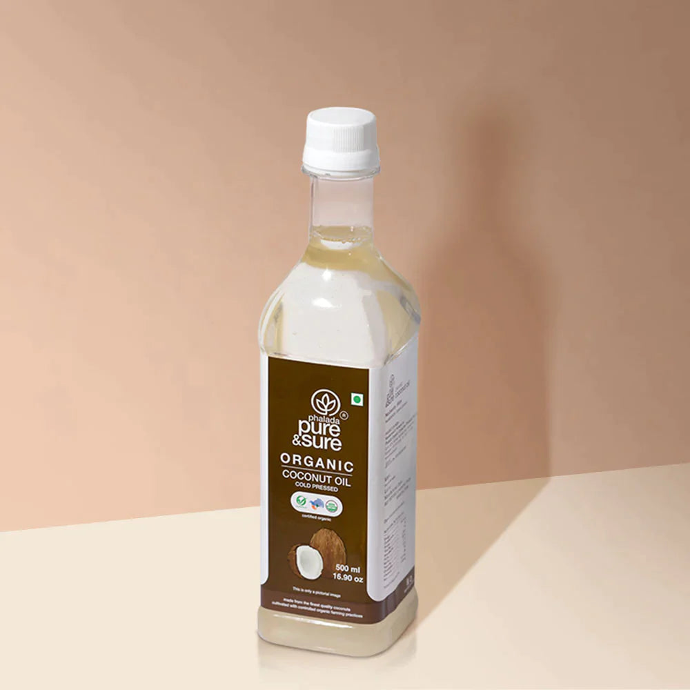 Organic Cold Pressed Coconut Oil - 500 ml - Pure & Sure