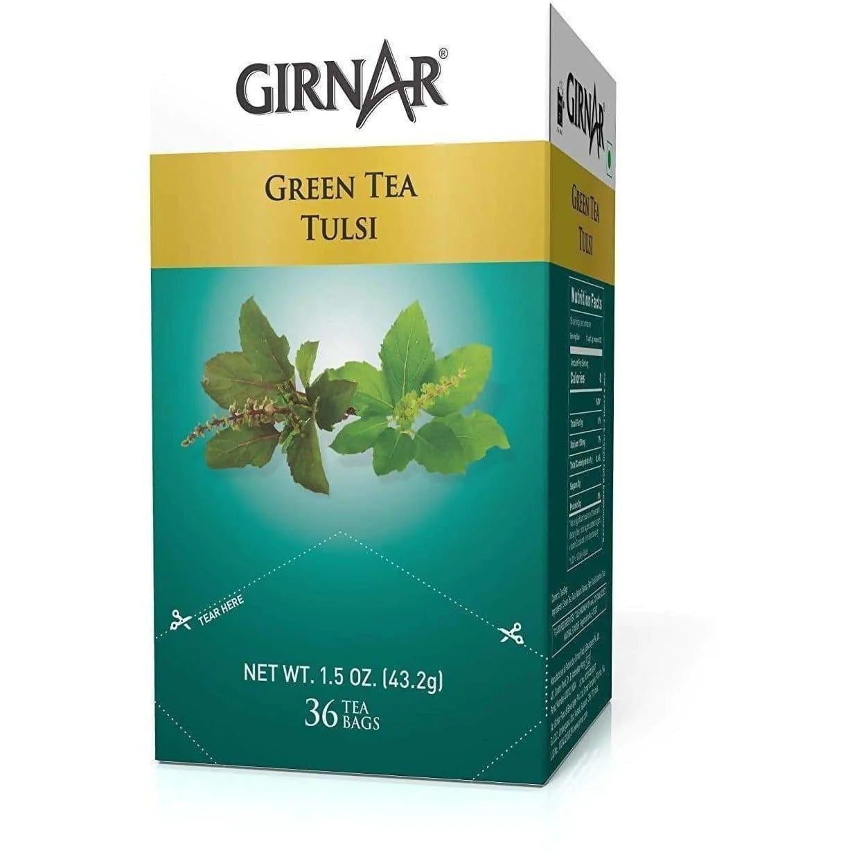 Girnar Green Tea with Tulsi - 36 tea bags