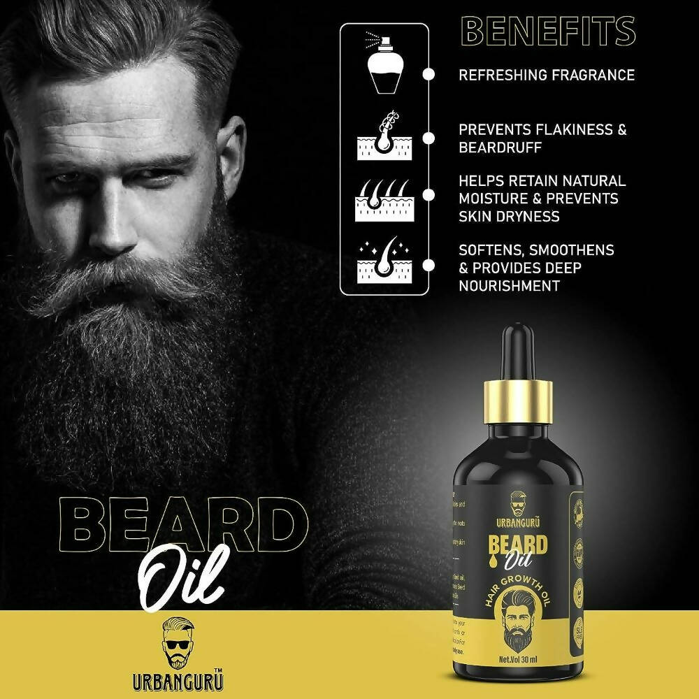 Urbanguru Men'S Beard & Hair Growth Oil Trendia Foods