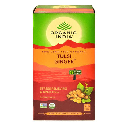 Organic India Tulsi Ginger 25 Tea Bags