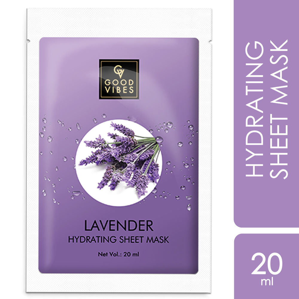 Good Vibes Lavender Hydrating Sheet Mask Trendia Foods