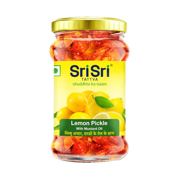 Lemon Pickle - Mustard Oil, 300 g -  Sri Sri Tattva