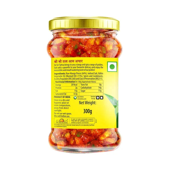 Mango Pickle - Mustard Oil, 300 g -  Sri Sri Tattv