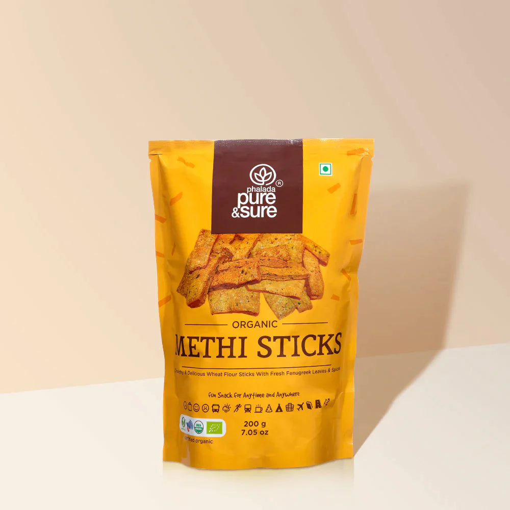 Organic Methi Sticks-200 g-Pure & Sure