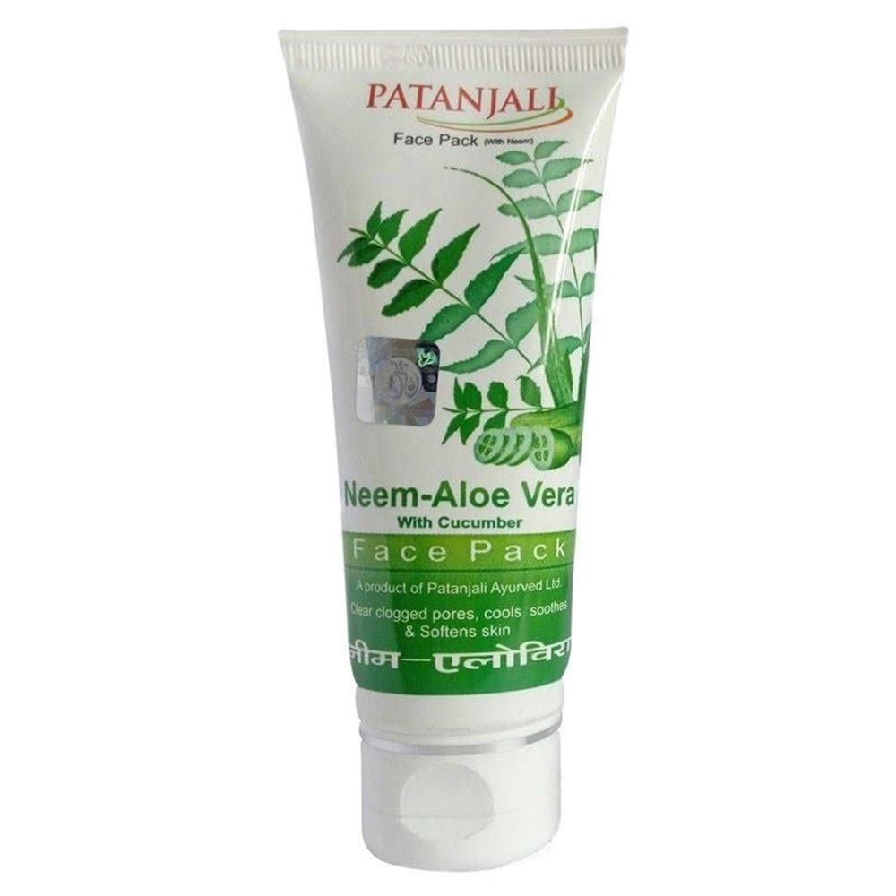 Patanjali Aloevera Neem Cucumber Face Pack 60Gm - Pack of 1