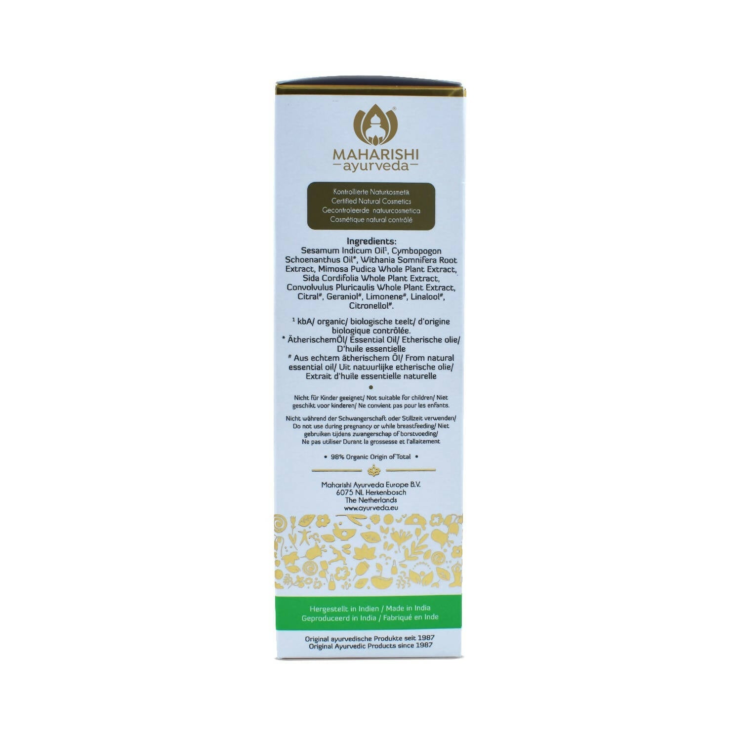 Maharishi Ayurveda Vata Massage Oil Trendia Foods