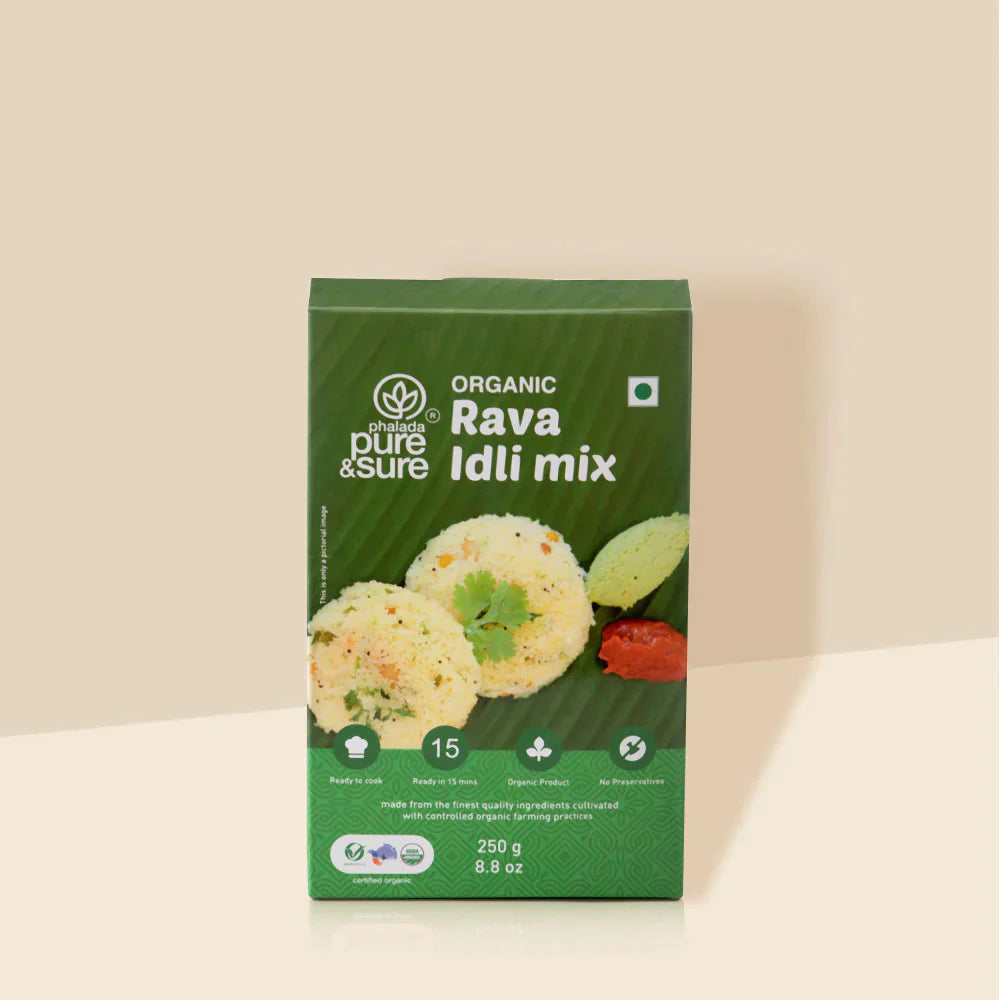 Organic Rava Idli Instant Mix 250 g-Pure & Sure