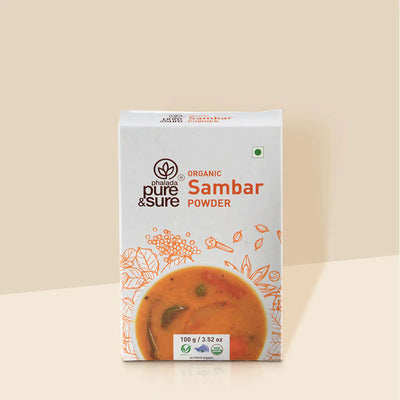 Organic Sambar Powder-100 g -  Pure & Sure