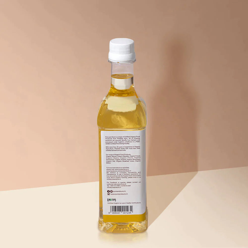 Organic Sunflower Oil - (500 ml) - Pure & Sure